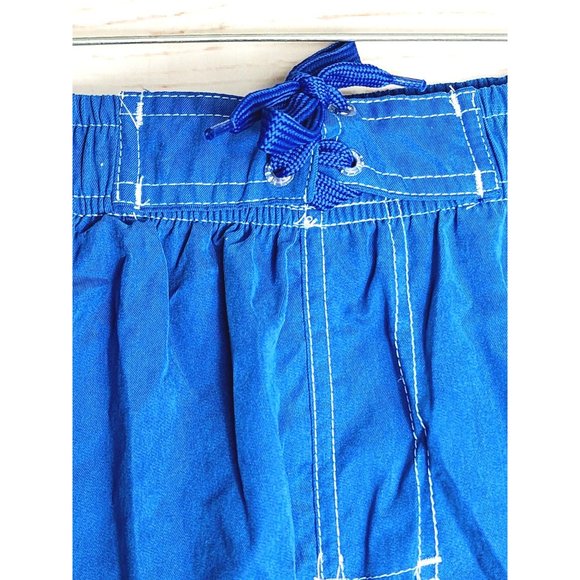 Genuine Quality The Image M 98 Vintage Blue Elastic Waist Drawstring Mesh Shorts - Picture 13 of 13